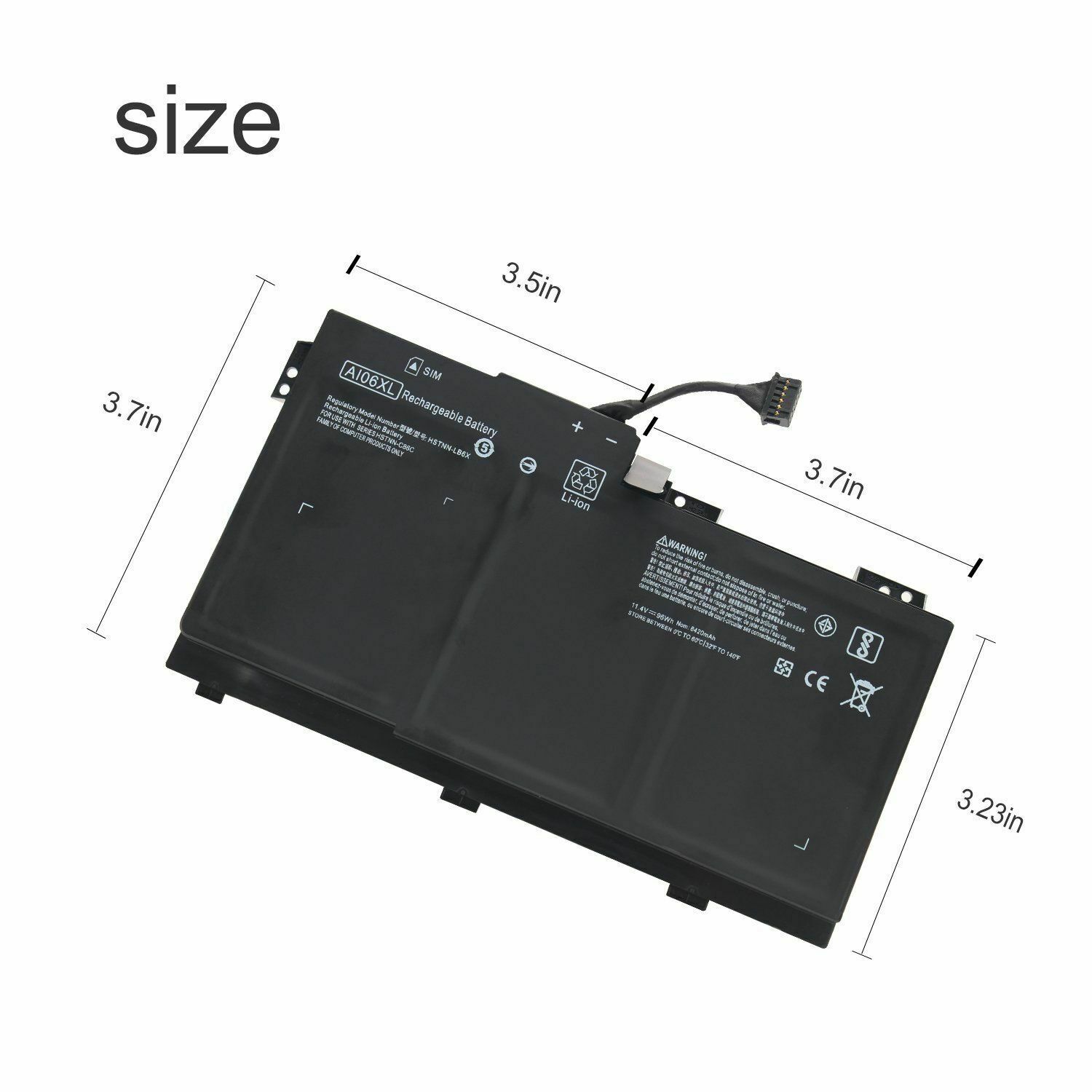 AI06XL HP ZBook 17 G3 Series HSTNN-LB6X HSTNN-C86C 808397-421 съвместима батерия