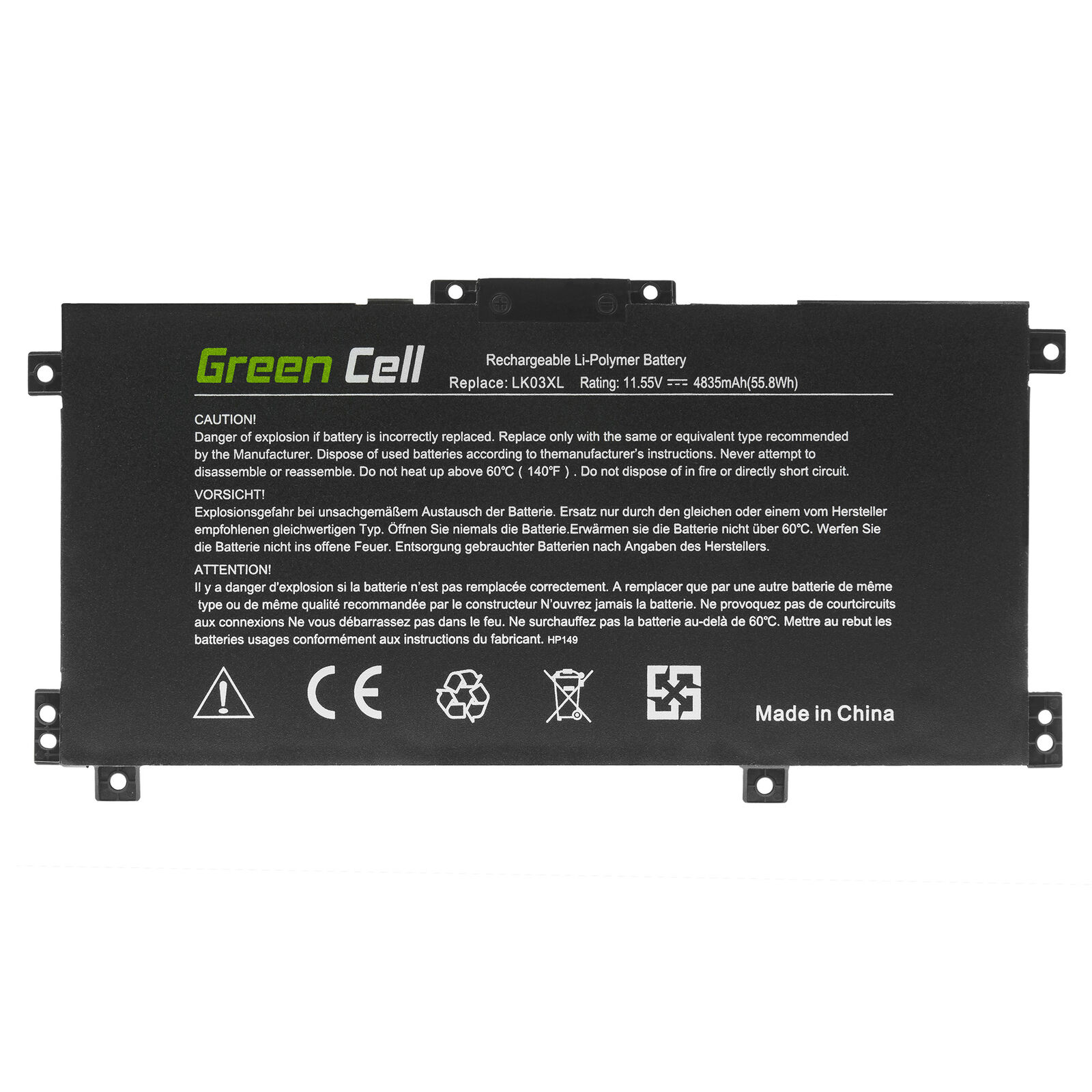 HP Envy x360 15-BP 15-CN 17-AE 17-BW LK03XL TPN-I129 HSTNN-UB7I съвместима батерия